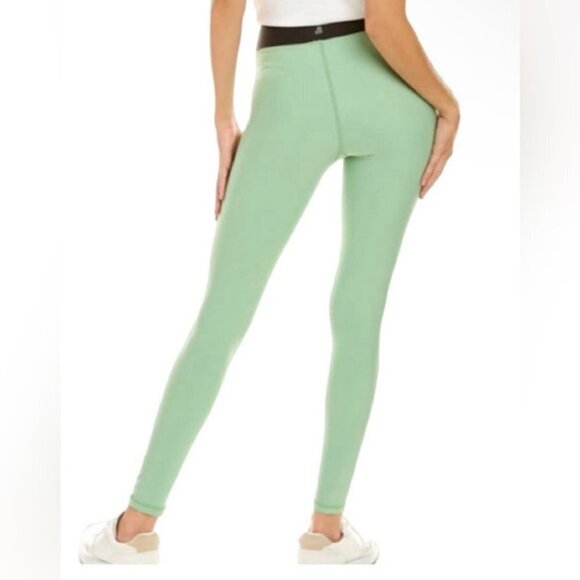 WeWoreWhat Pants - We Wore What High Rise Leggings Green and Black
